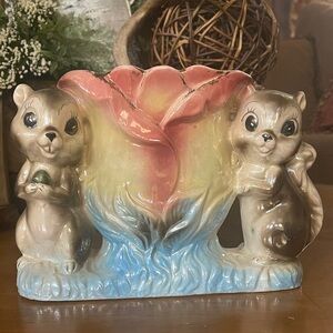 Vtg Relpo Rubens Planter Bunny Rabbit Tulip Nursery T80  -RARE-